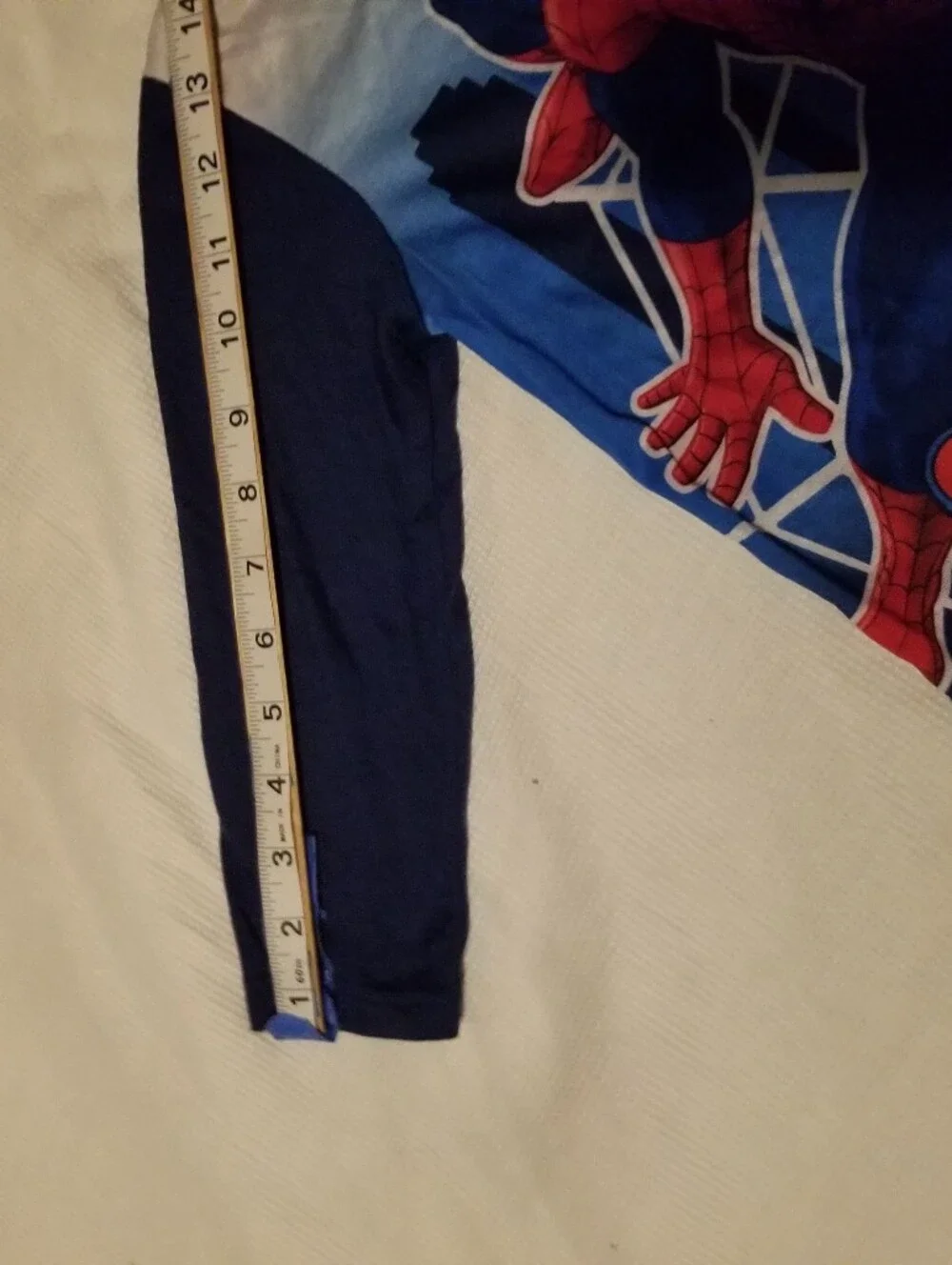Spiderman Boy's 4T Red and Blue Two-Piece Pajama Set With Spiderman Logo On It